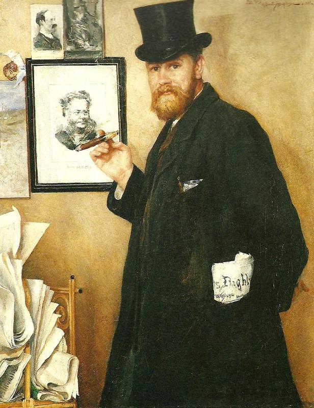 Ernst Josephson portratt av per staaff oil painting image
